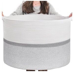 Oversized blanket basket.